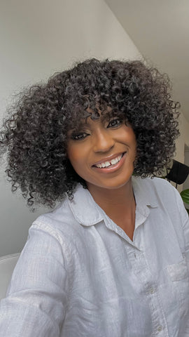 Grey tips wig best sale