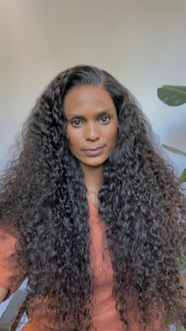 Curly Raw Cambodian Hair Wig- With Swiss HD Lace Frontal(Extra volume)