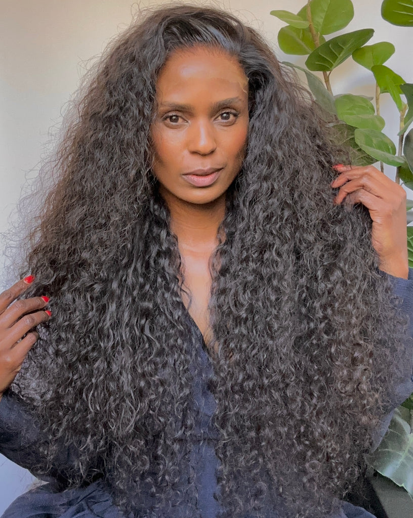 Long Lengths: Raw Cambodian Curly Wigs - With 5x5 HD Swiss Lace closure