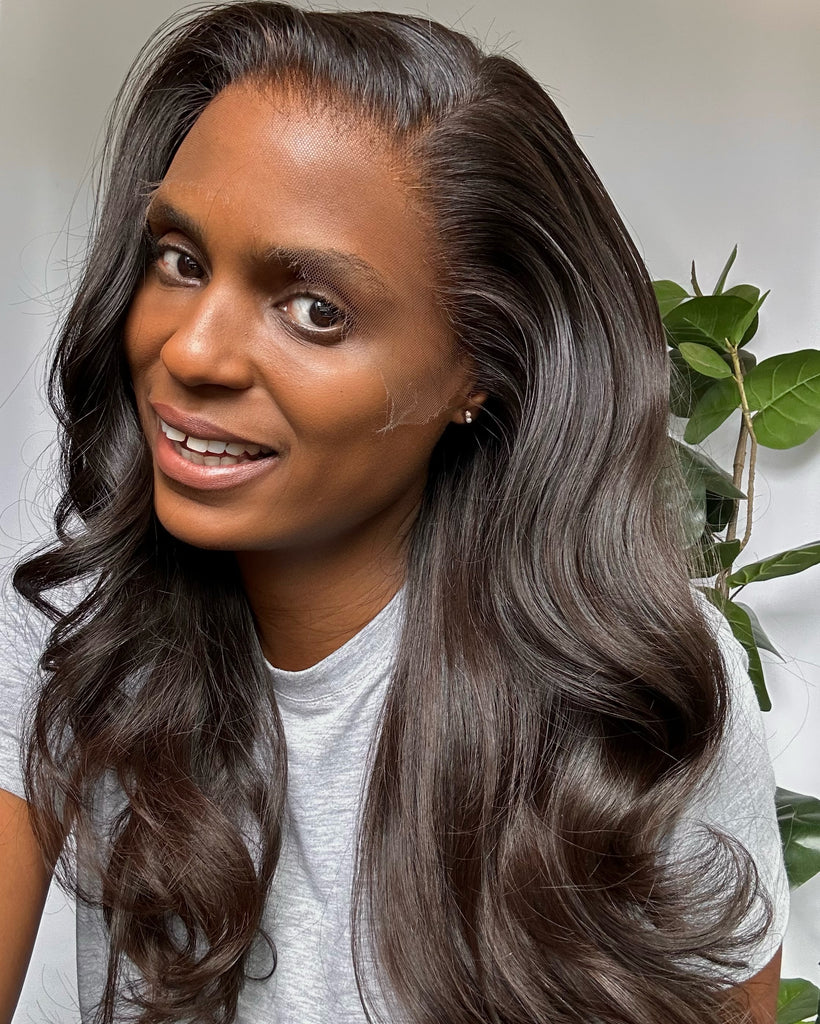 Raw Cambodian Lace Closure Wig  - With 13x6 HD Swiss Lace.