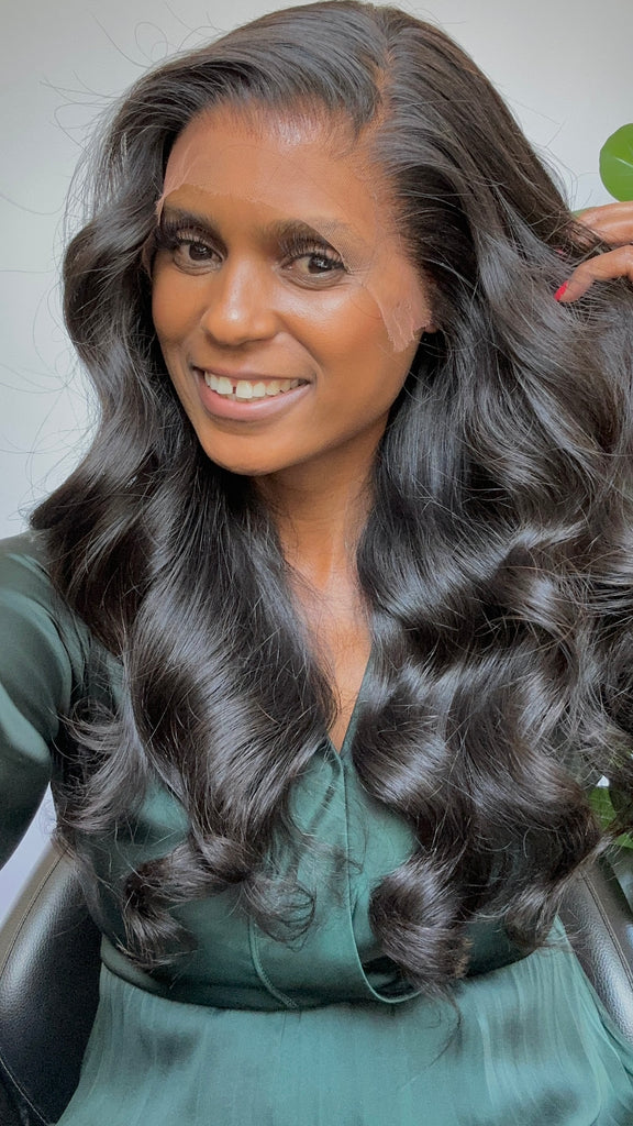 Raw Cambodian Hair - With HD 13x6 Lace Frontal(EXTRA VOLUME)